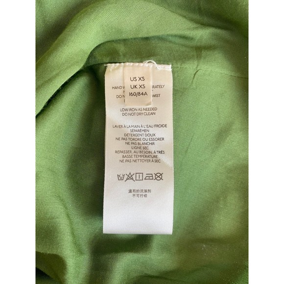 Anthropologie Maeve Metallic Ruffled One-Shoulder Color Block Belted Midi Dress - Picture 8 of 9